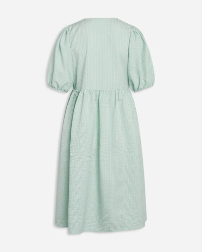 Meca dress - Checked mint - Sisters Point - Blue 2