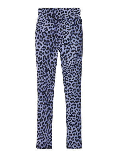 Patterned leggings - Blue leopard - Name It - Blue