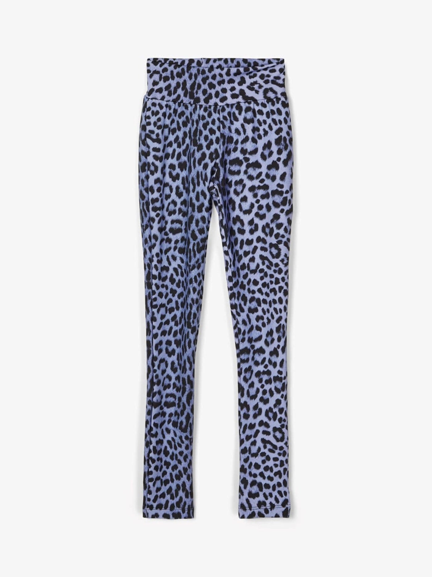 Patterned leggings - Blue leopard - Name It - Blue 2