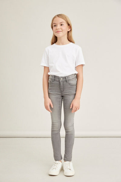 Skinny fit Jeans in organic cotton - Grey denim - Name It - Grey 2