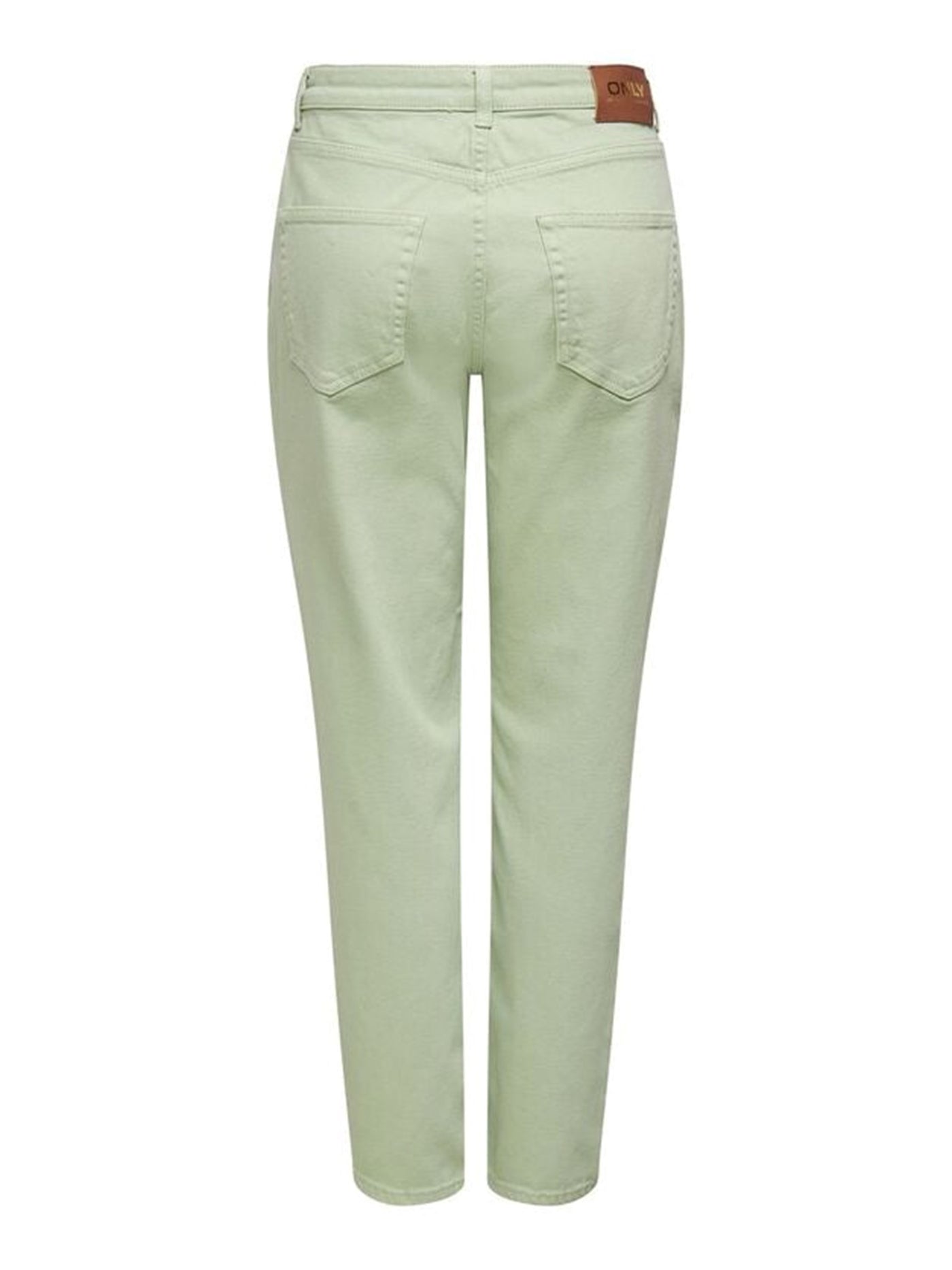 Solid Colour Mum Jeans - Desert Saga - ONLY - Green 2