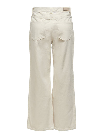 Donna Jeans (wide leg) - Ecru - ONLY - White 2