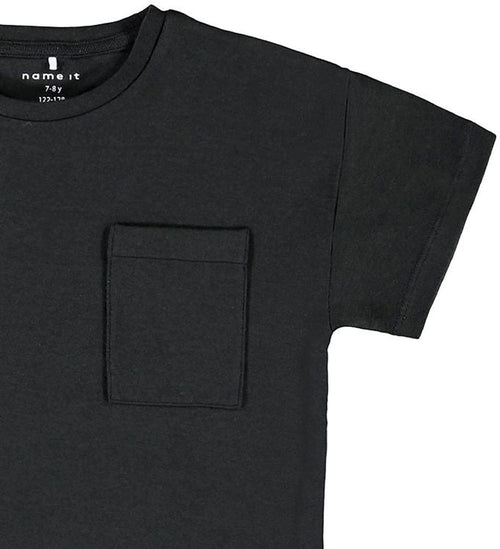 T-shirt with pocket - Black - Name It - Black