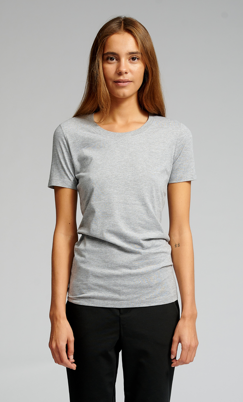Fitted T-shirt - Oxford Grey - TeeShoppen - Grey