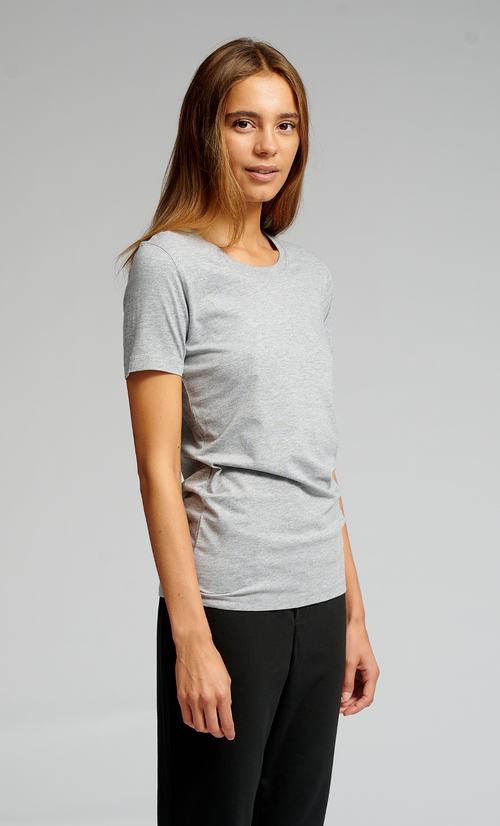 Fitted T-shirt - Oxford Grey - TeeShoppen - Grey