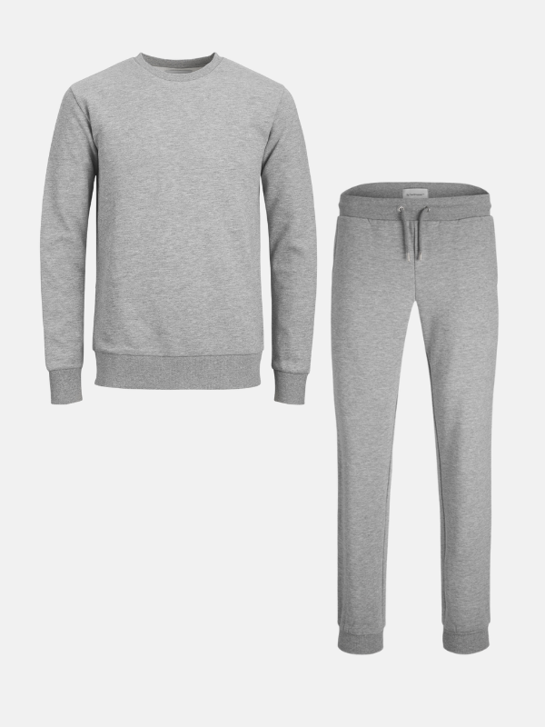 Basic Sweatsuit (Light Grey Melange) - Package Deal (Women)