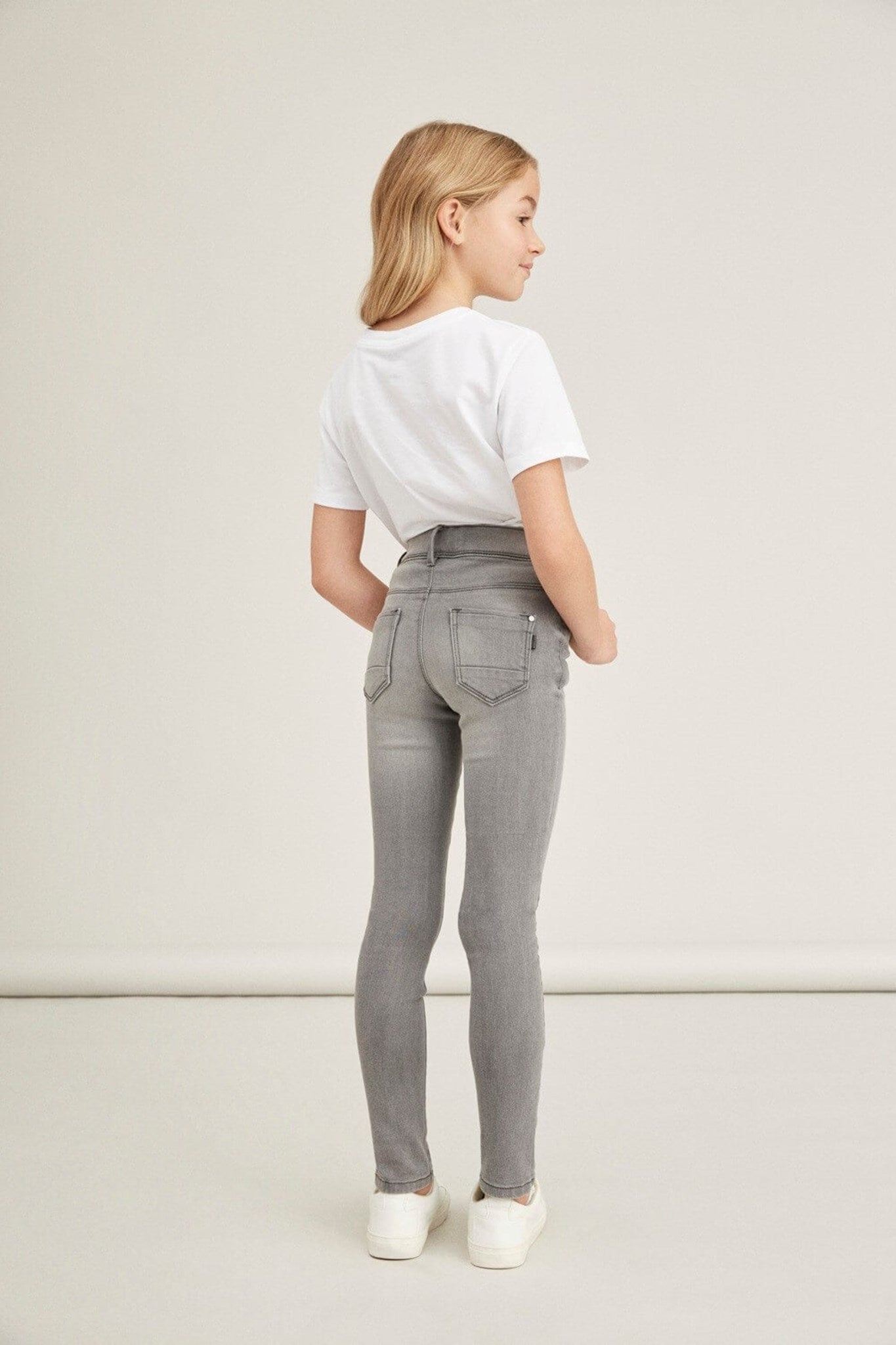 Skinny fit Jeans in organic cotton - Grey denim - Name It - Grey 5