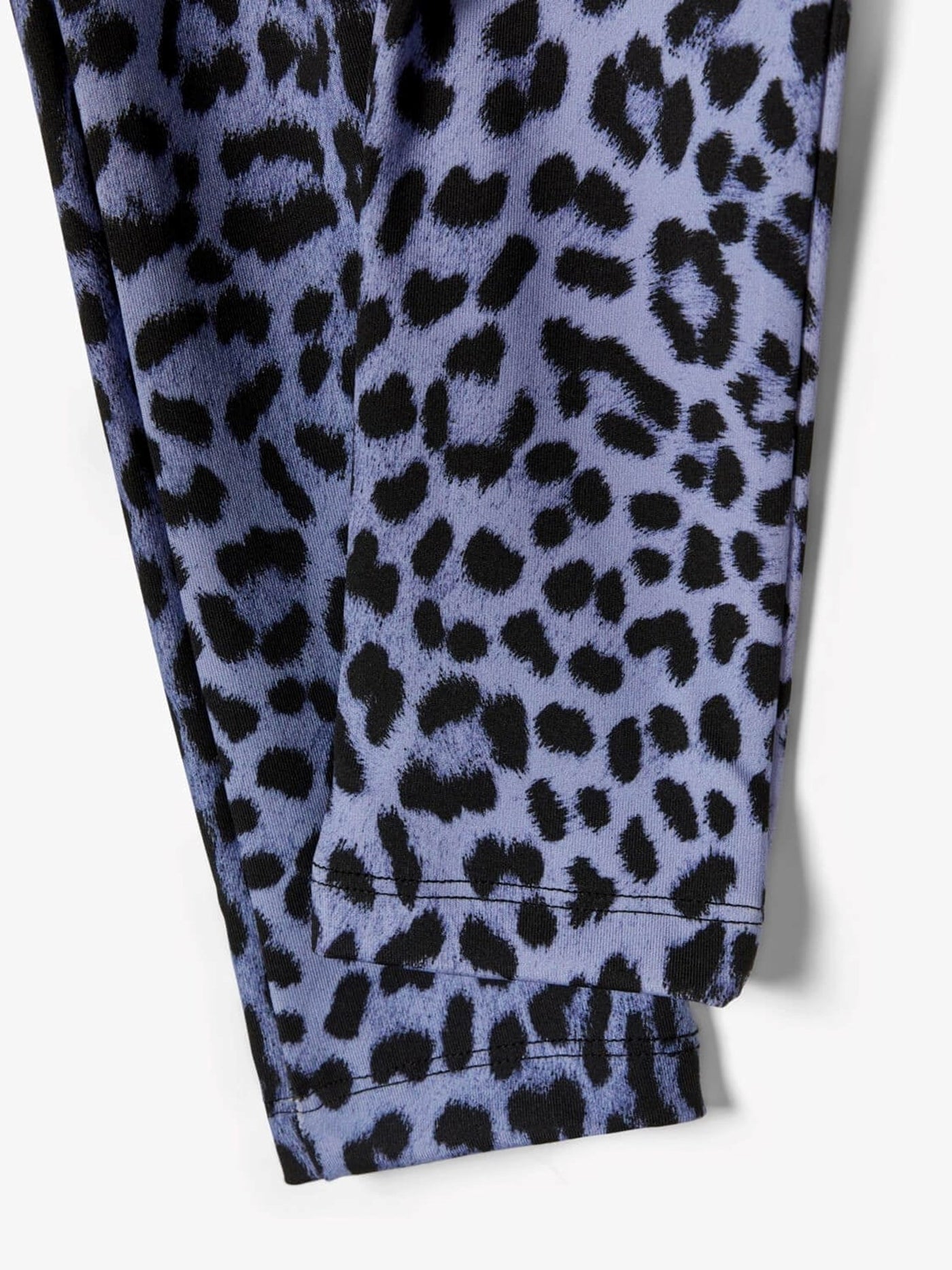 Patterned leggings - Blue leopard - Name It - Blue 3