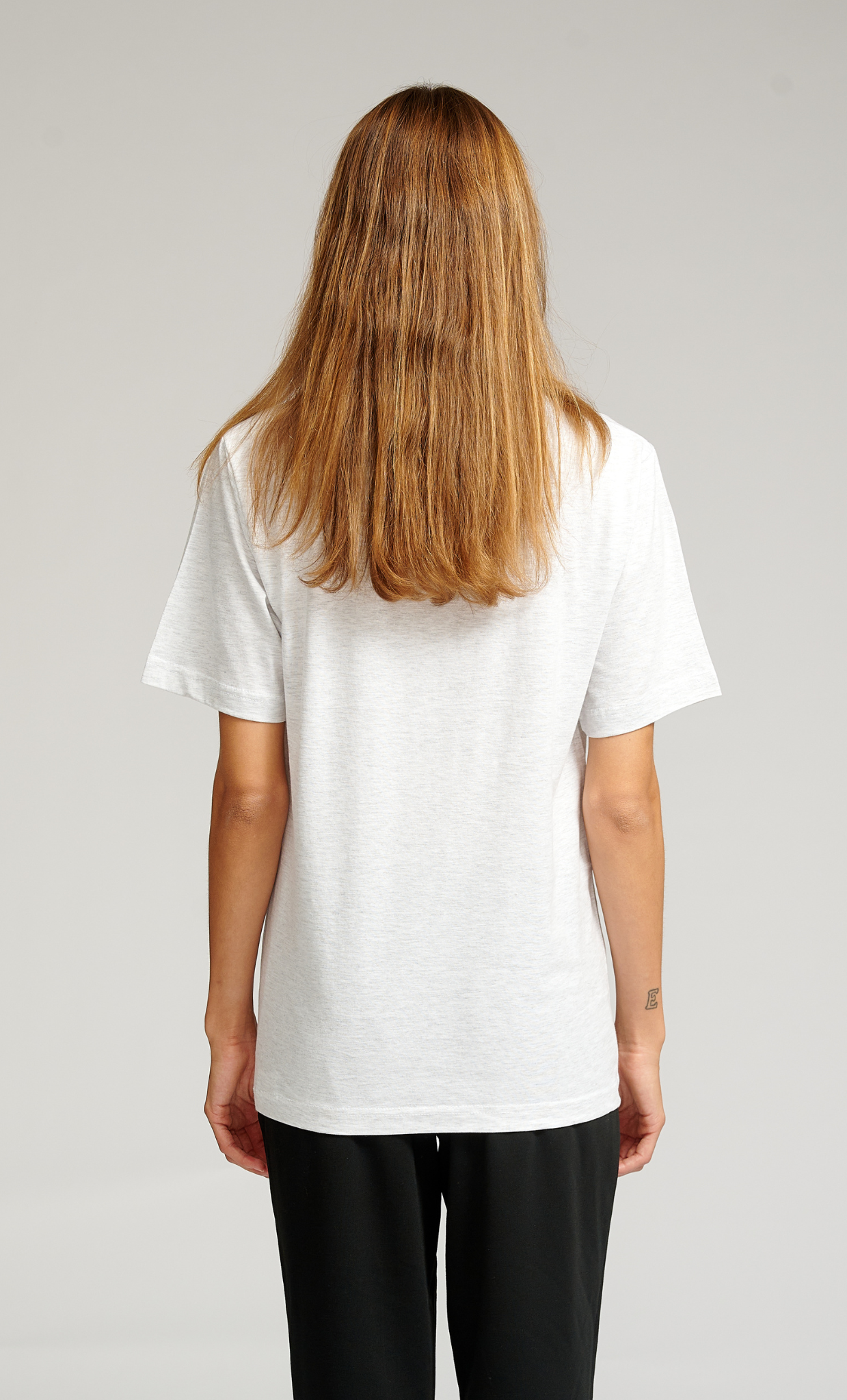 Oversized T-shirt - Light Grey Melange - TeeShoppen - Grey 4