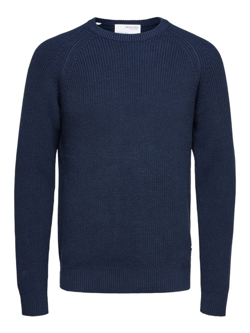 Irven Knit jumper - Navy - Selected Homme - Blue