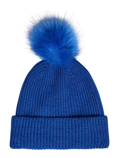 Lif Pom Hat - Blue - Vero Moda - White