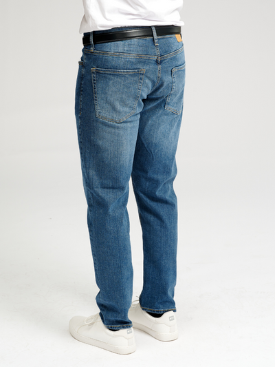 Performance Jeans (Regular) - Medium Blue Denim - TeeShoppen - Blue 8