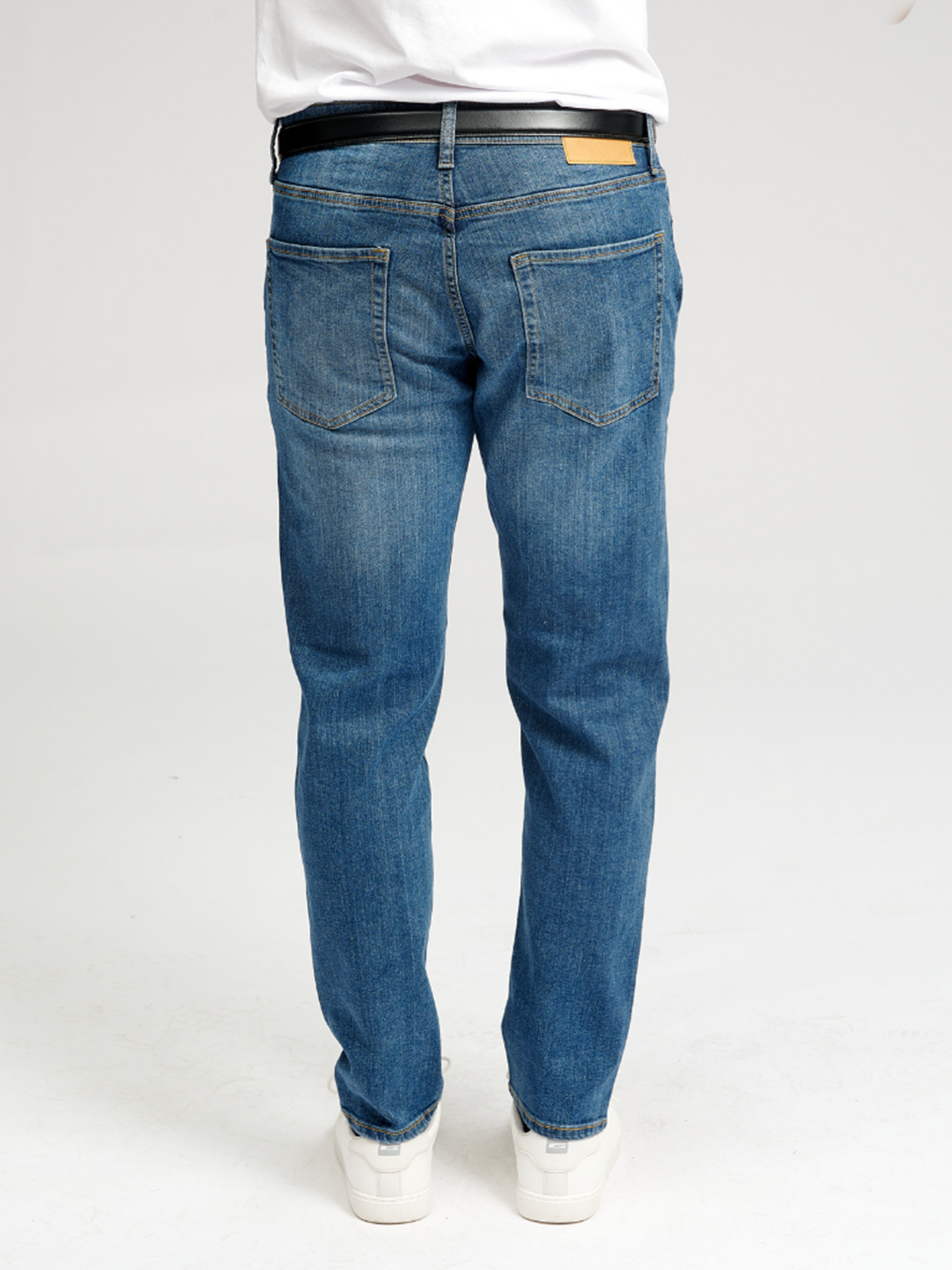 Performance Jeans (Regular) - Medium Blue Denim - TeeShoppen - Blue 7