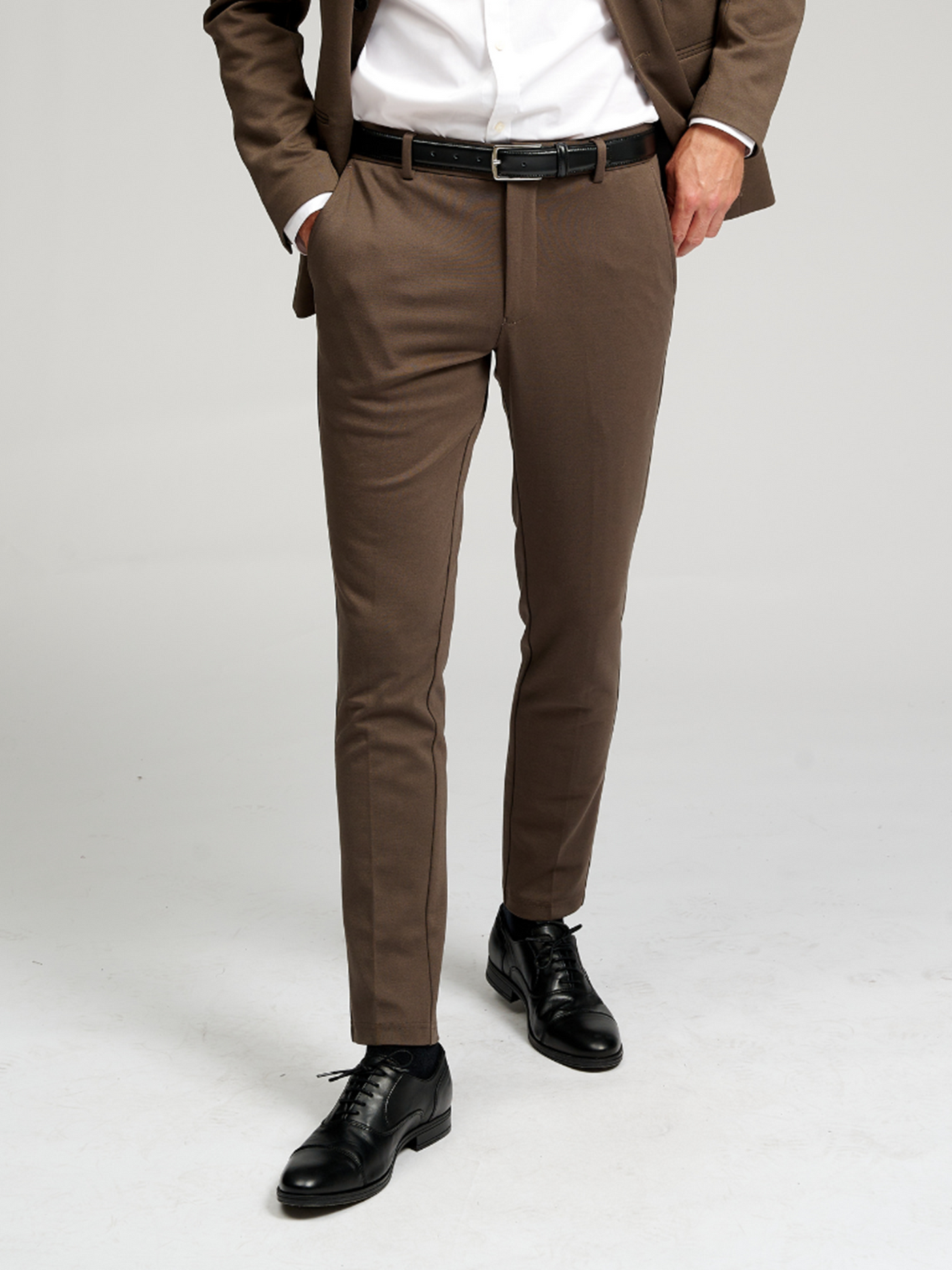 Men Baggy Tweed Pants Thick Wool Blend Formal Suit Straight Trousers Retro  Loose | eBay