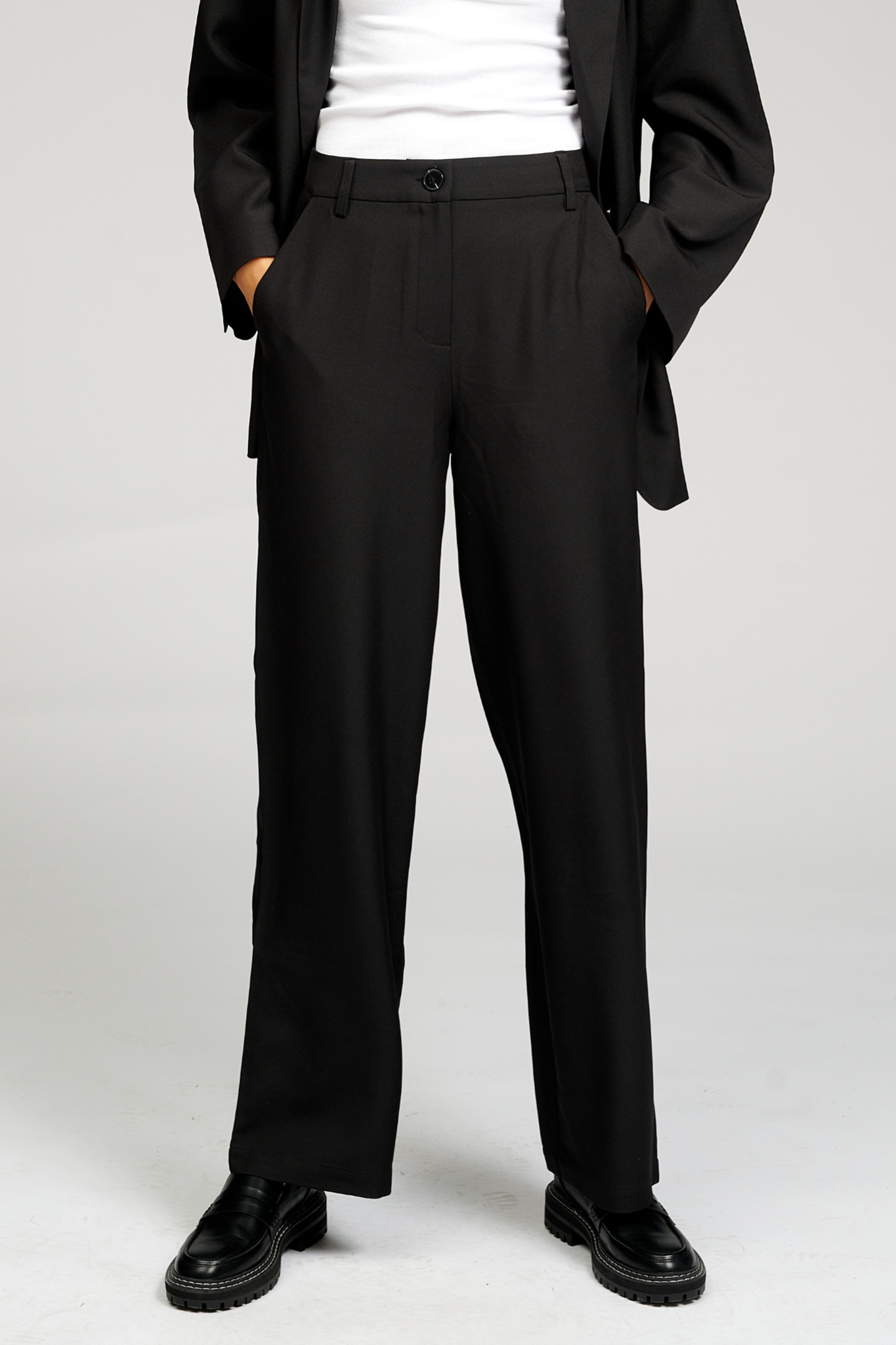 Classic Suit Trousers - Black - TeeShoppen - Black