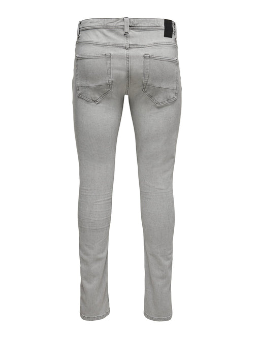 Draper 4way Jeans - Grey Denim - Only & Sons - Grey