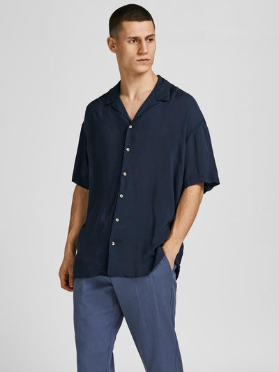 Malibu Resort Shirt - Dark Navy - Only & Sons - Blue