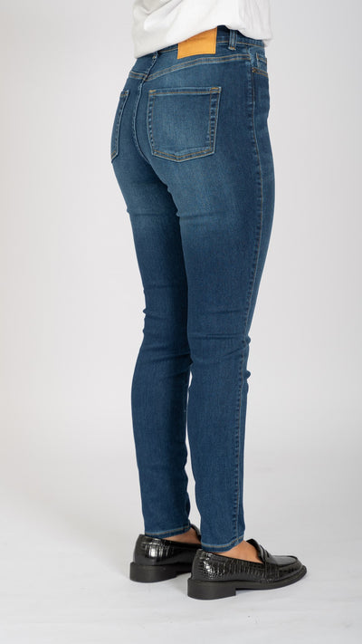Performance Skinny Jeans - Medium Blue Denim - TeeShoppen - Blue 11