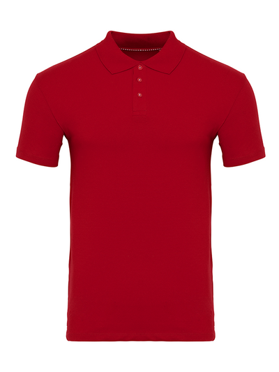 Muscle Polo Shirt - Red - TeeShoppen - Red 5
