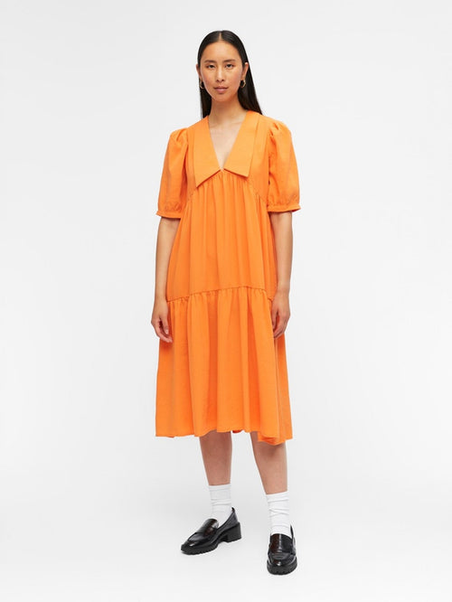Alaia Long Dress - Autumn Sunset - Object - Orange