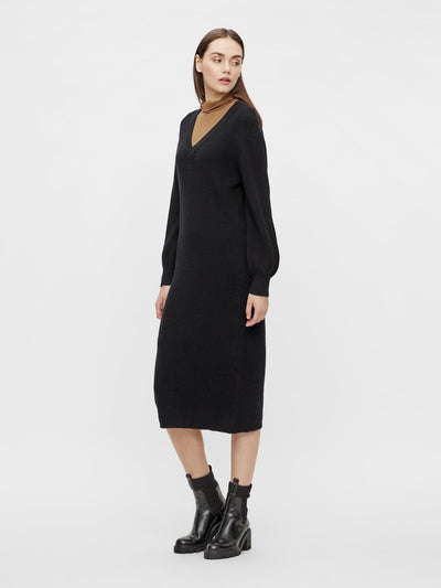 Malena Knit Dress - Black - Object - Black 5