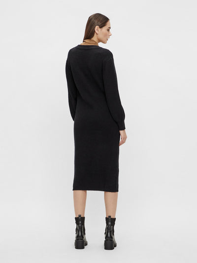 Malena Knit Dress - Black - Object - Black 4