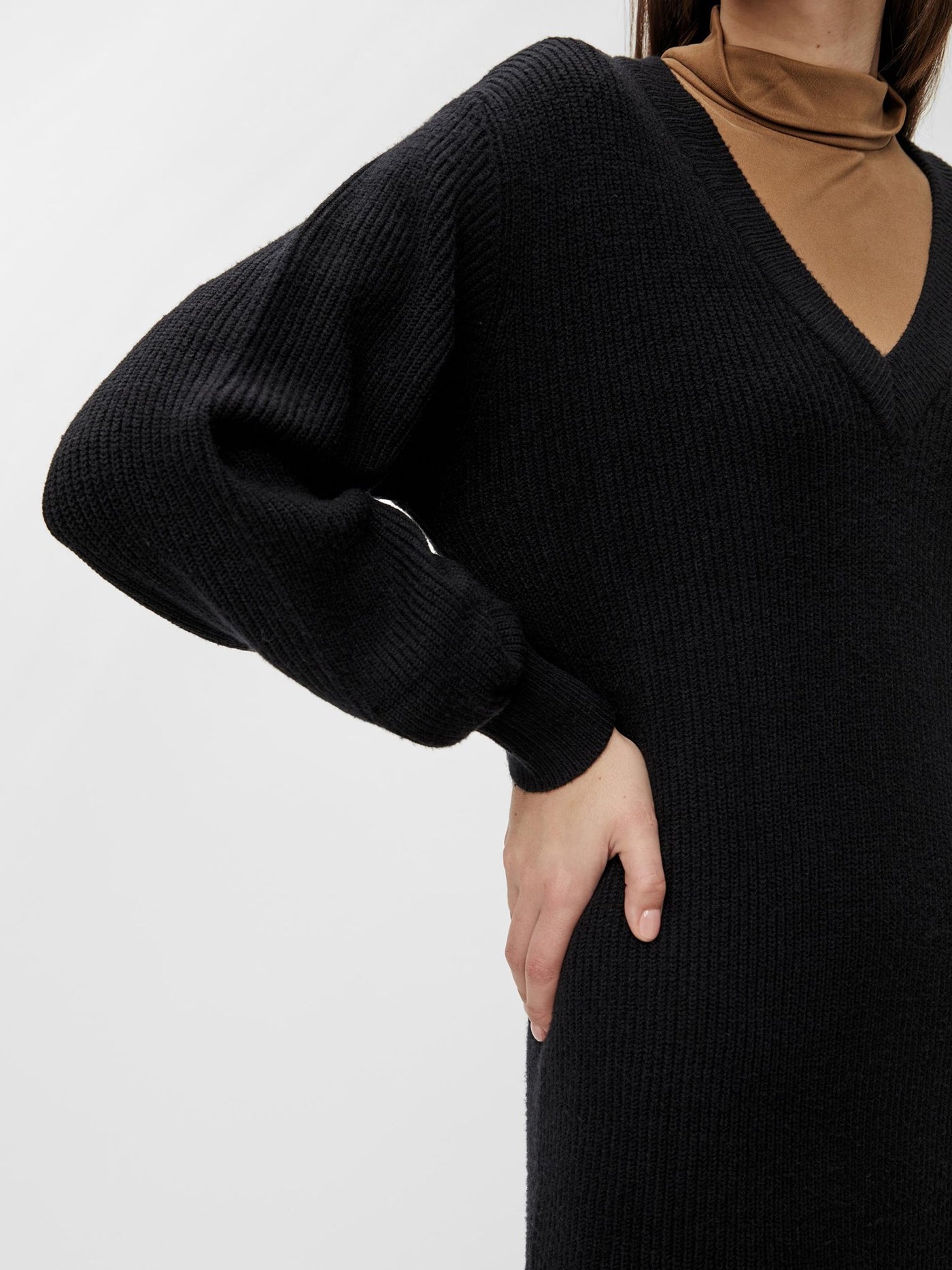 Malena Knit Dress - Black - Object - Black 2