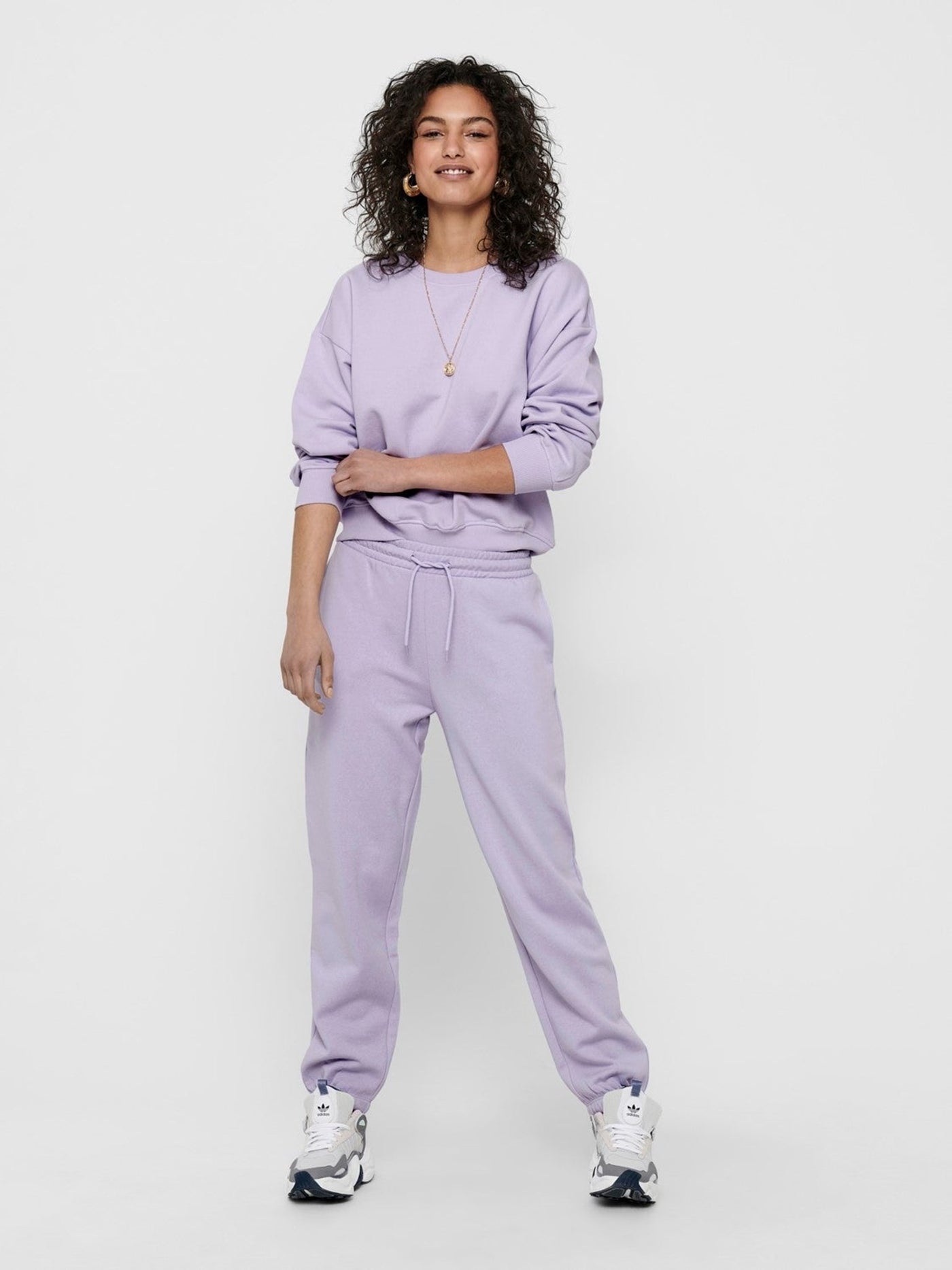 Comfy sweatpants - Pastel purple - ONLY - Purple 3