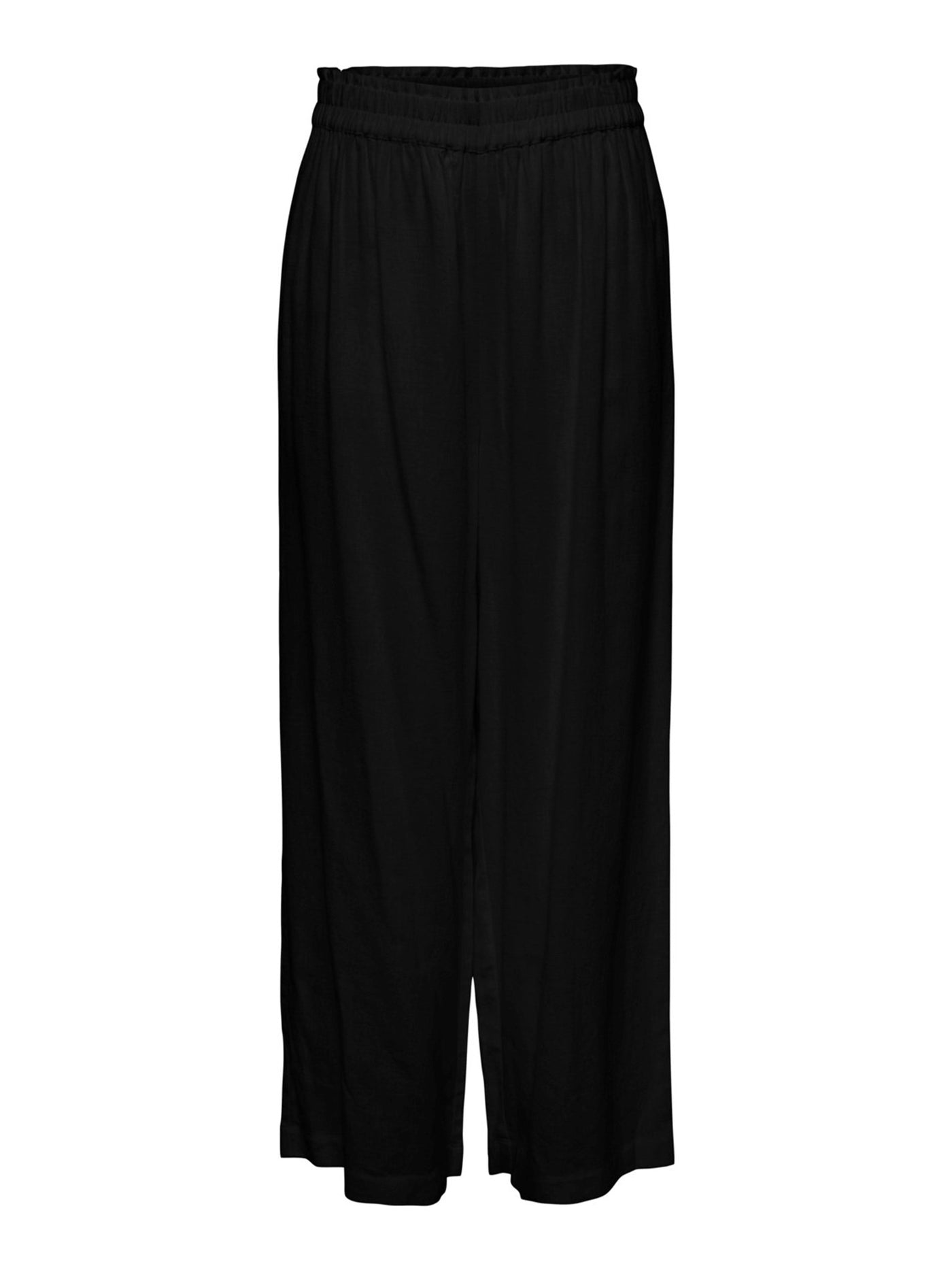 Tokyo High Waist Linen Trousers - Black - ONLY - Black