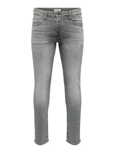 Loom Slim Grey Jeans - Grey - Only & Sons - Grey 6
