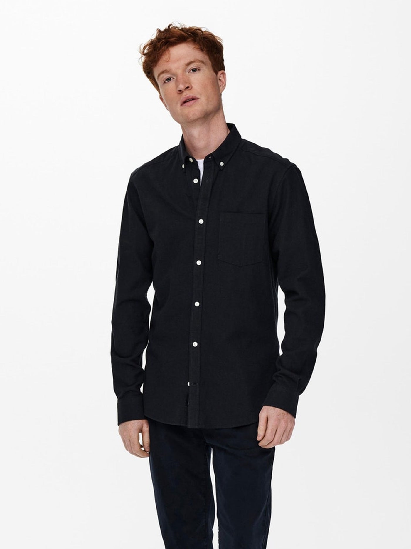 Niko Shirt - Peat - Only & Sons - Blue