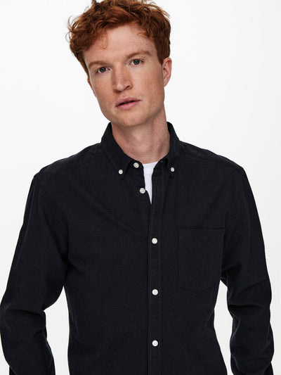 Niko Shirt - Peat - Only & Sons - Blue 2