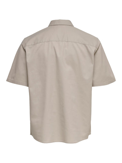 Matti Twill Overshirt - Silver Lining - Only & Sons - Grey 2