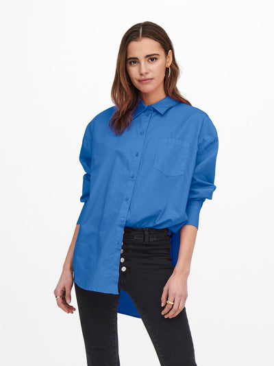 Corina Loose Shirt - Navy blue - ONLY - Blue