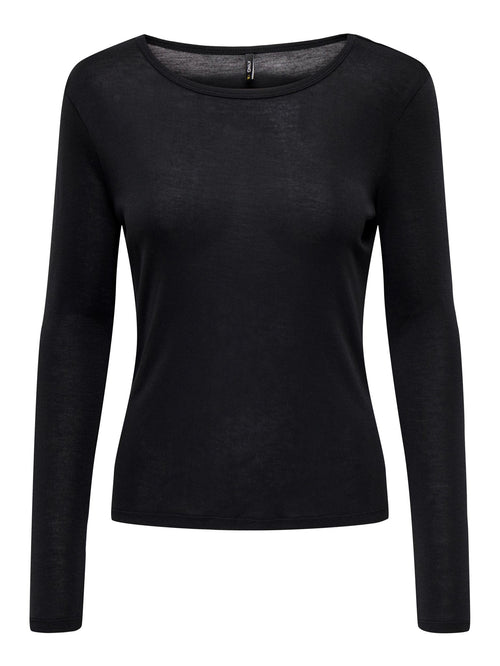 Liv Longsleeve T-Shirt - Black - ONLY - Black