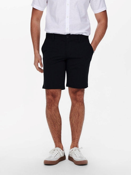 Mark shorts stripe - Black - Only & Sons - Black