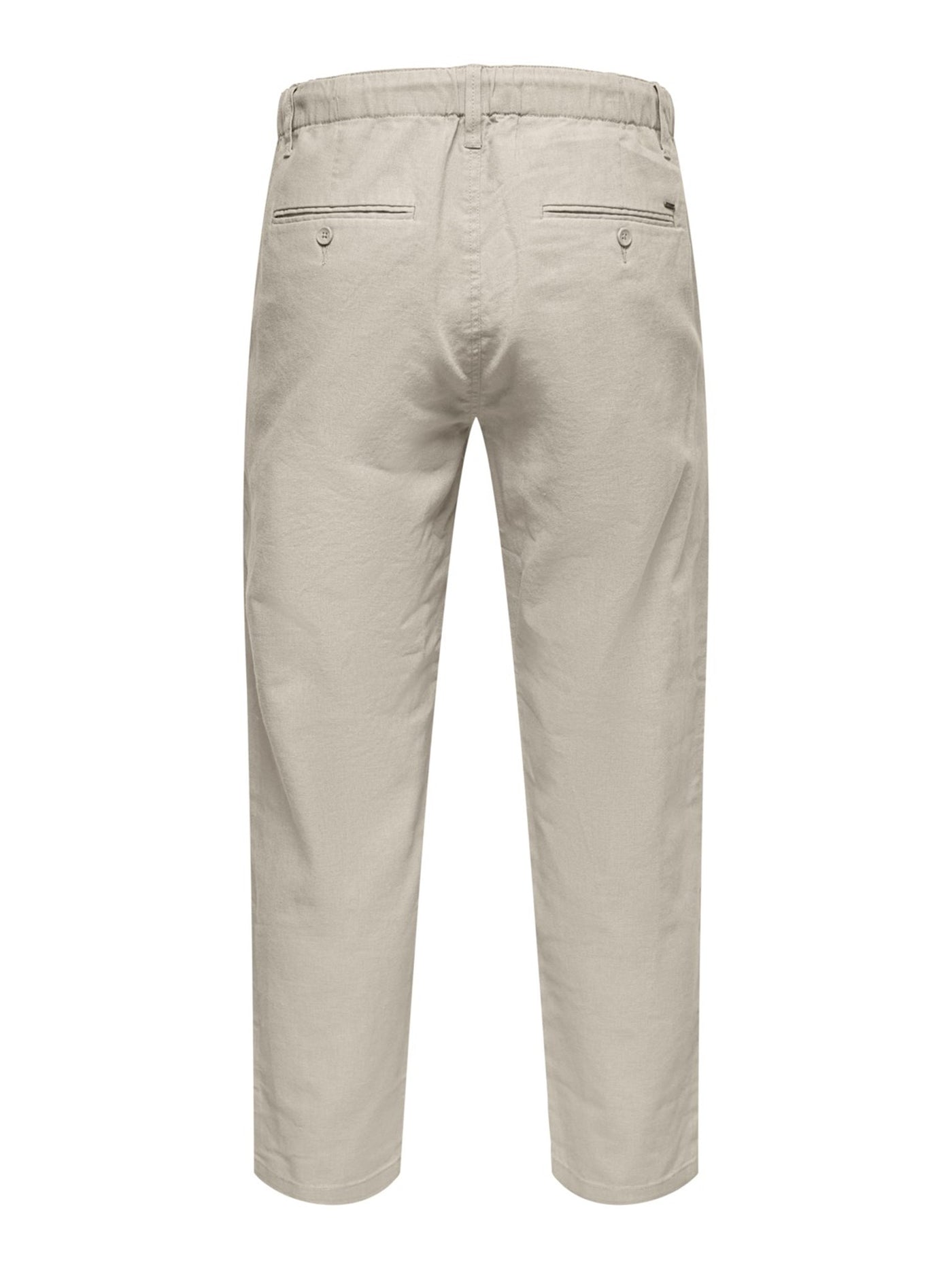 Linen Pants - Silver Lining - Only & Sons - Khaki 4