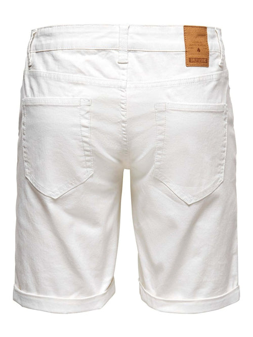 Ply Stretch Shorts - White - Only & Sons - White