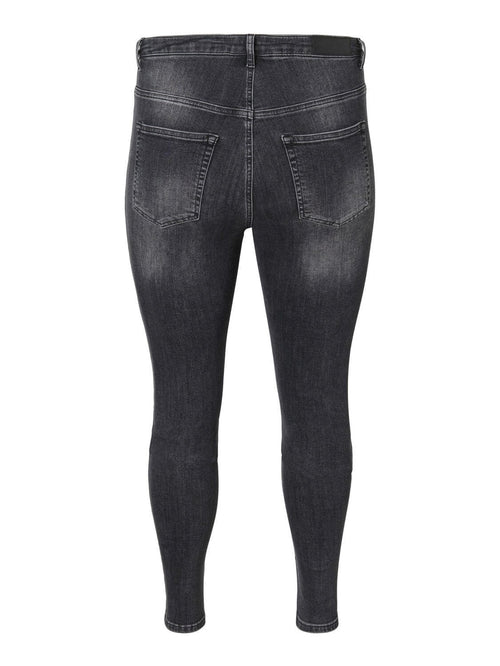 Lora Jeans high-waisted (Curve) - Black-grey denim - Vero Moda Curve - Black