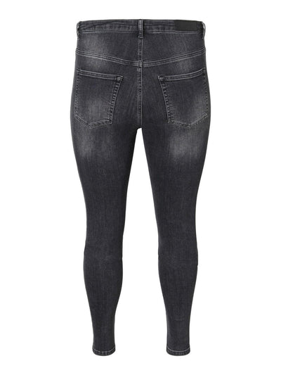 Lora Jeans high-waisted (Curve) - Black-grey denim - Vero Moda Curve - Black 2
