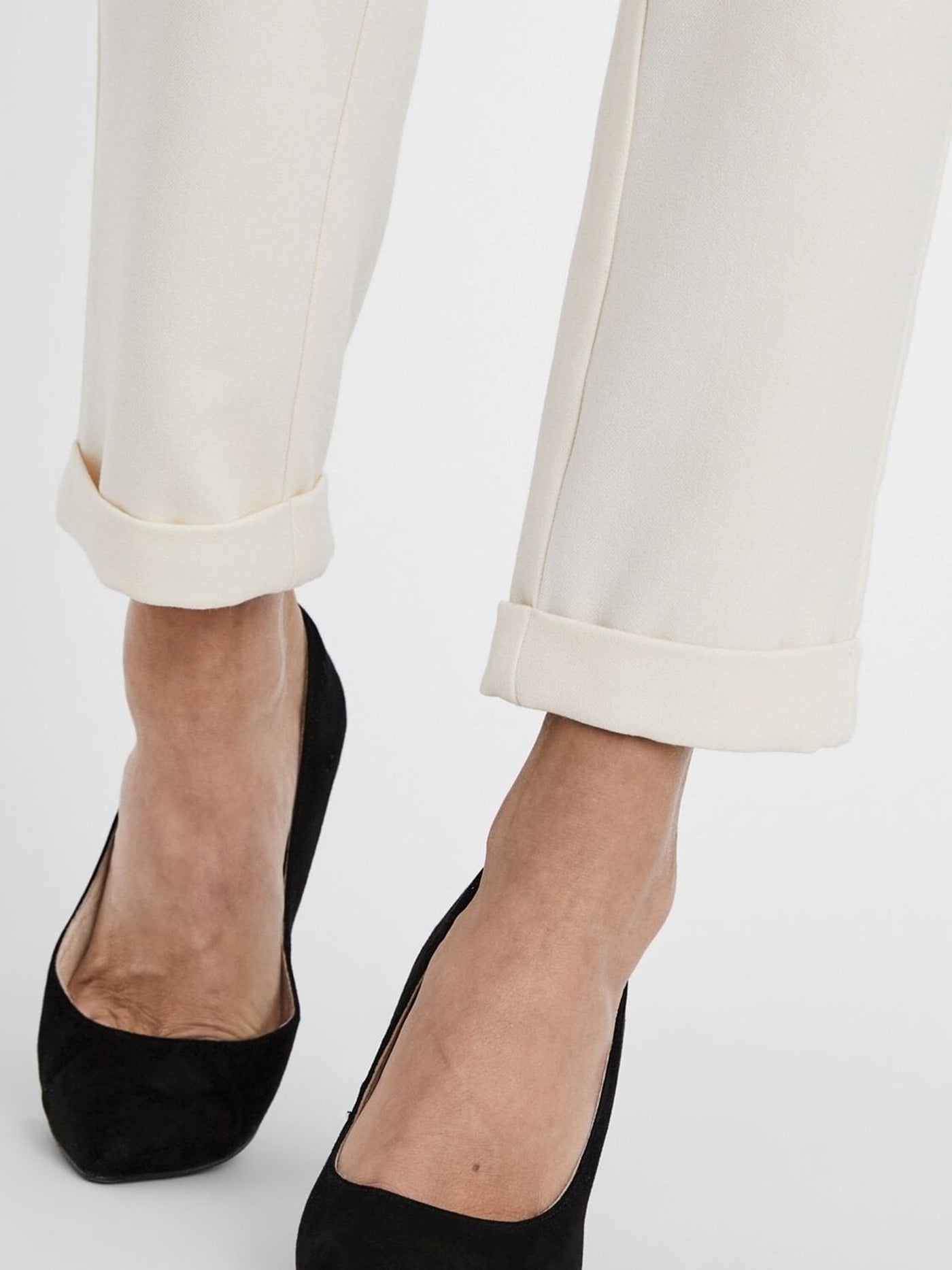 Maya Trousers (wide model) - Birch - Vero Moda - White 5