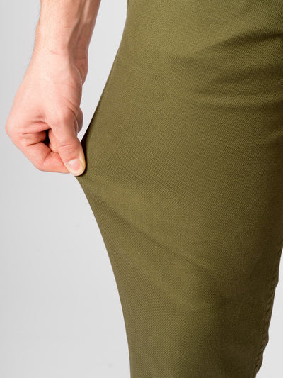 Performance Structure Trousers - Olive - TeeShoppen - Green 9