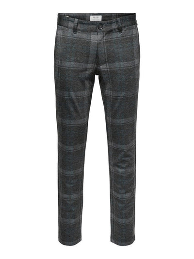 Mark Trousers checked - Dark Grey - Only & Sons - Grey