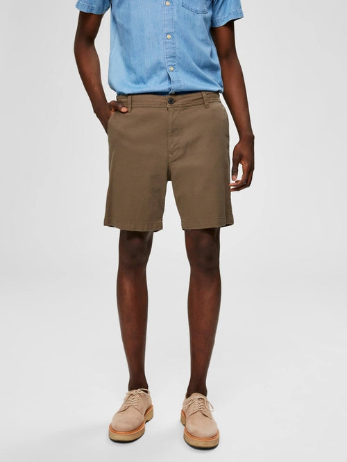 Storm Flex Shorts - Brown - Selected Homme - Brown