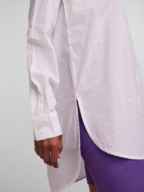 Jiva Long Sleeved Shirt - Cloud Dancer - PIECES - White