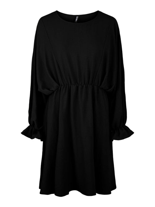 Flore Long Sleeve Dress - Black - PIECES - Black