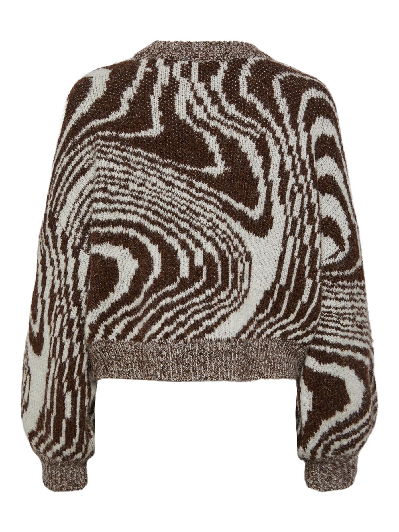 Mara O-Neck Knit - Chicory Coffee - PIECES - Red 5
