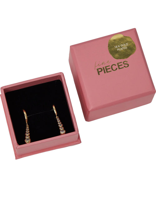 Minna Hoop Earrings- Gold - PIECES - Gold