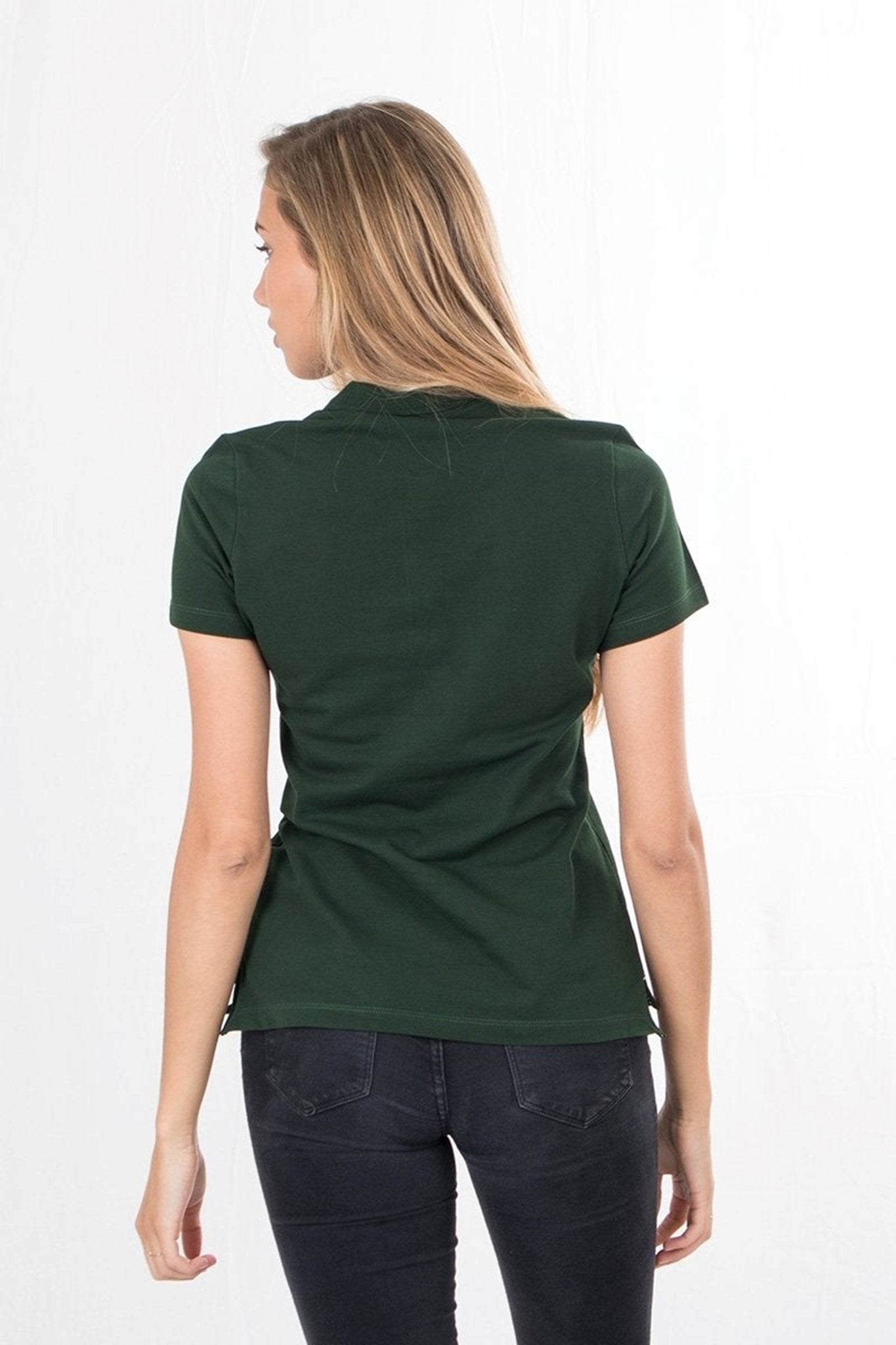 Polo Shirt - Dark Green - TeeShoppen - Green 3