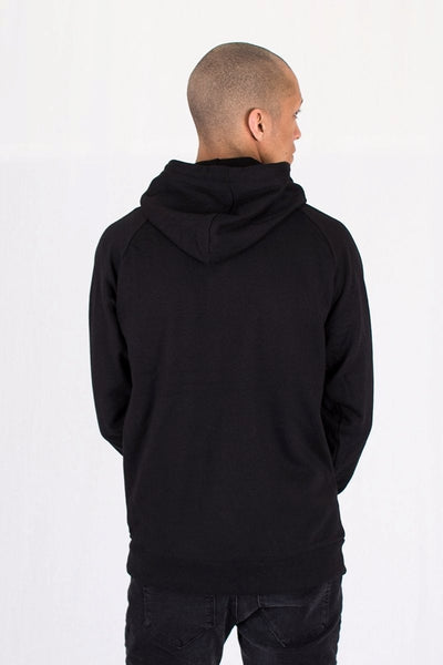 Raglan basic hoodie - Black - TeeShoppen - Black 6